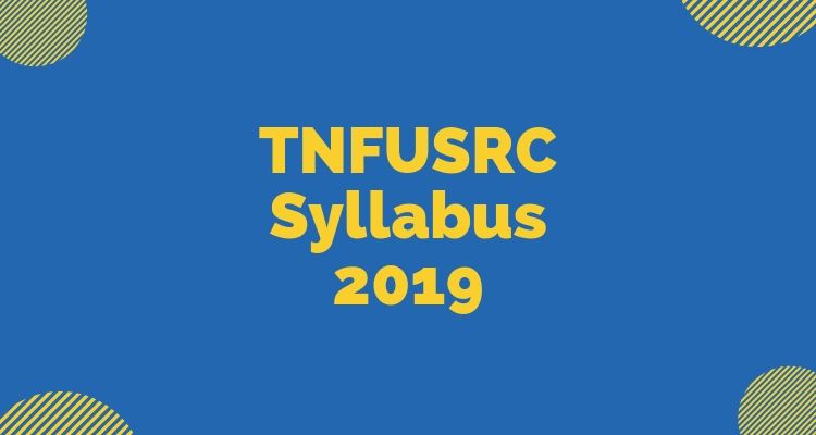 TNFUSRC Syllabus 2019