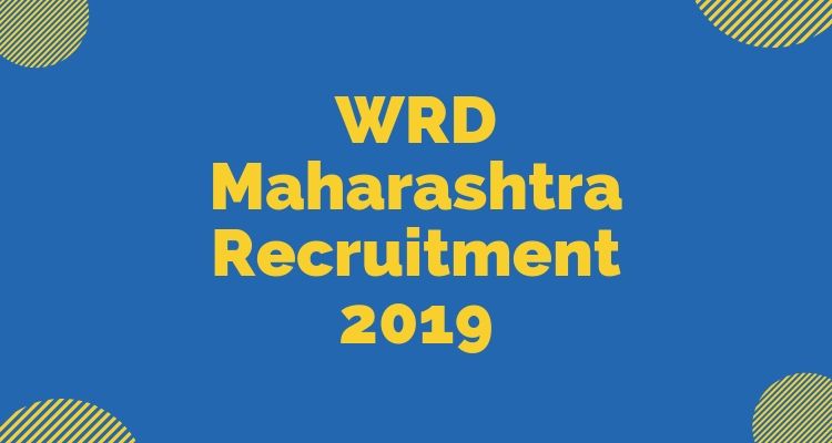 WRD Maharashtra Recruitment 2019
