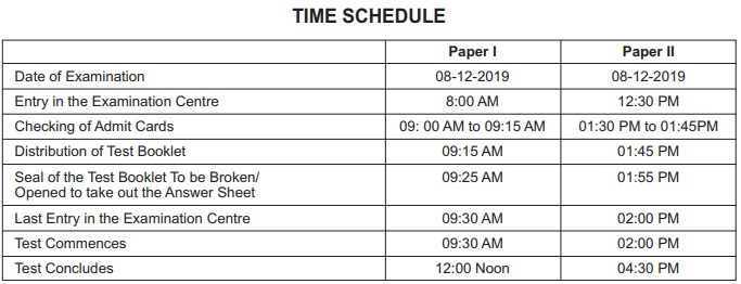 CTET Exam Schedule 2019