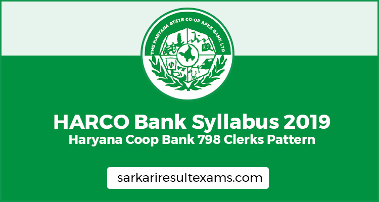 HARCO Bank Syllabus 2019