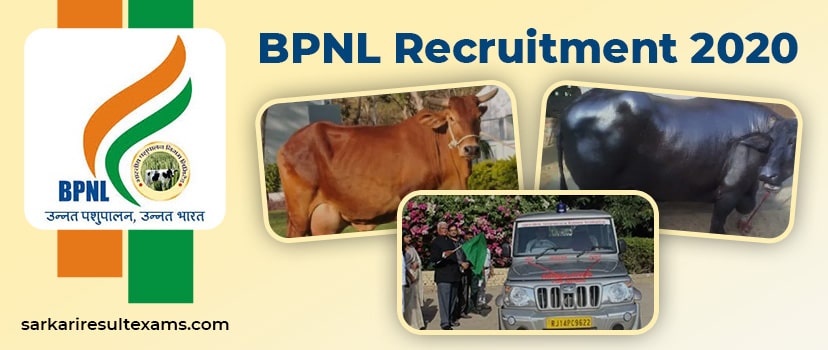 BPNL Recruitment 2020 Apply Online For 1343 Posts Bhartiyal Pashupalan Vacancy